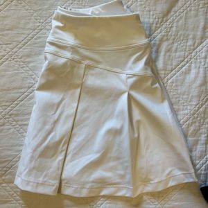 White tennis skirt